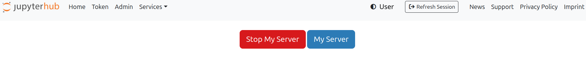 Hub Control Panel page